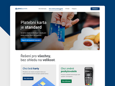 Global Payments website concept
