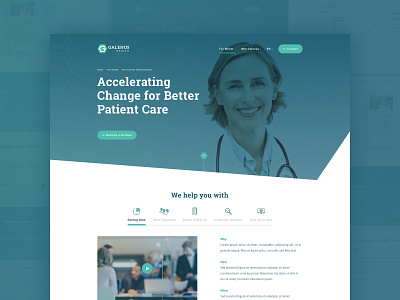 Galenus Health design health healthcare layout ui ui ux design ux web web design webdesign website