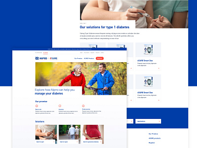 Nipro Diabetes Care art direction branding design layout ui ui ux design ux web web design webdesign website