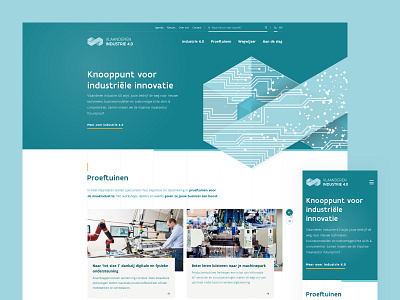 Vlaanderen Industrie 4.0 art direction design layout ui ui ux design ux web web design webdesign website