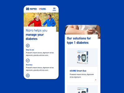 Nipro Diabetes Care art direction design diabetes diabetic health healthcare minimal mobile mobile ui pharma pharmaceutical responsive responsive design ui ui ux design ux web web design webdesign website