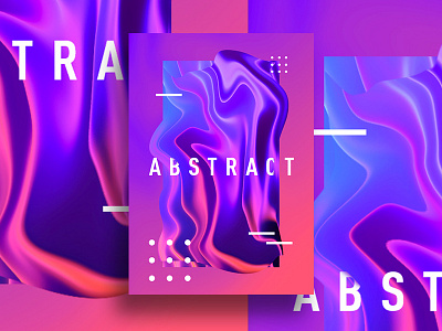 Abstract Poster abstract blue c4d creative gradient illustrator minimal minimalism minimalist pink poster purple