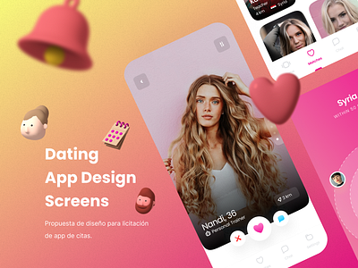 Dating IOS App designer graphic design