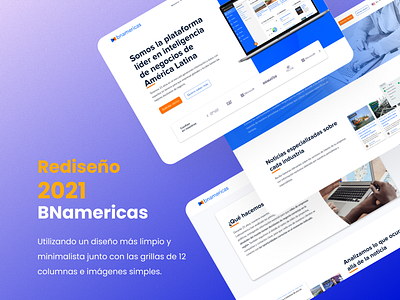 BNamericas redesign branding figma graphic design ux