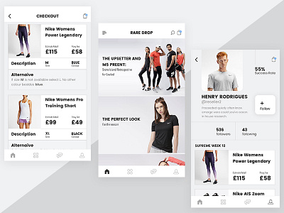 Sport Shop UI Kit designer illustrator interface photoshop sport ui