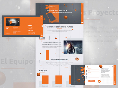 Propuesta Landingpage Blabs design designer landingpage photoshop sketch ui