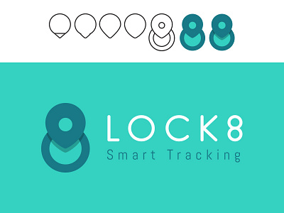 Logo Lock8 app design photoshop skecth uilogo