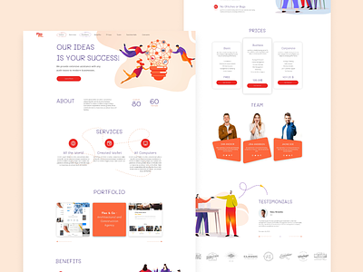 Startup adobe xd design illustration ui web design