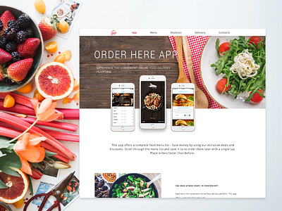 Kitchen App design uidesign web design