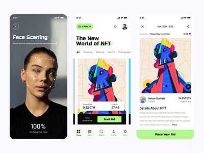 NFT Mobile App Design