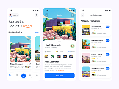 Trip Booking APP app design booking design destination mobile app design travel app design ui ui design ux