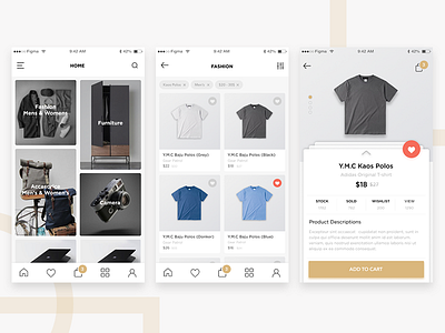 Exploration a Retail Store add to cart e commerce exploration ios marketplace mobile app iphone retail shop shopping cart store ui ux