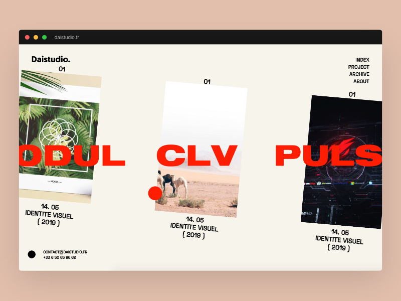 V2 Daistudio ! identity lettering vector branding minimal flat design website web ux ui logo daistudio.fr webdesign lyon graphicdesign freelancer