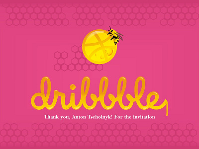 Thank You For The Invite debut dribbble invite shot