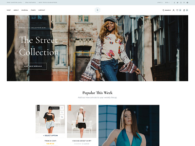 E-commerce Homepage Layout