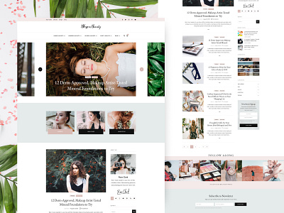 Blossom Beauty beauty blog blog page blog template blog theme clean fashion feminine free free theme free wordpress theme minimal theme ui ui ux ux web website wordpress wordpress blog