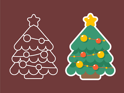 Merry Christmas design illustration poster ui ux webdesign