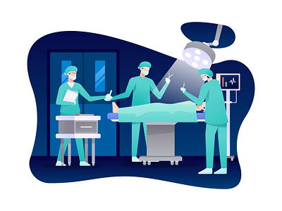 Surgery Process Illustration