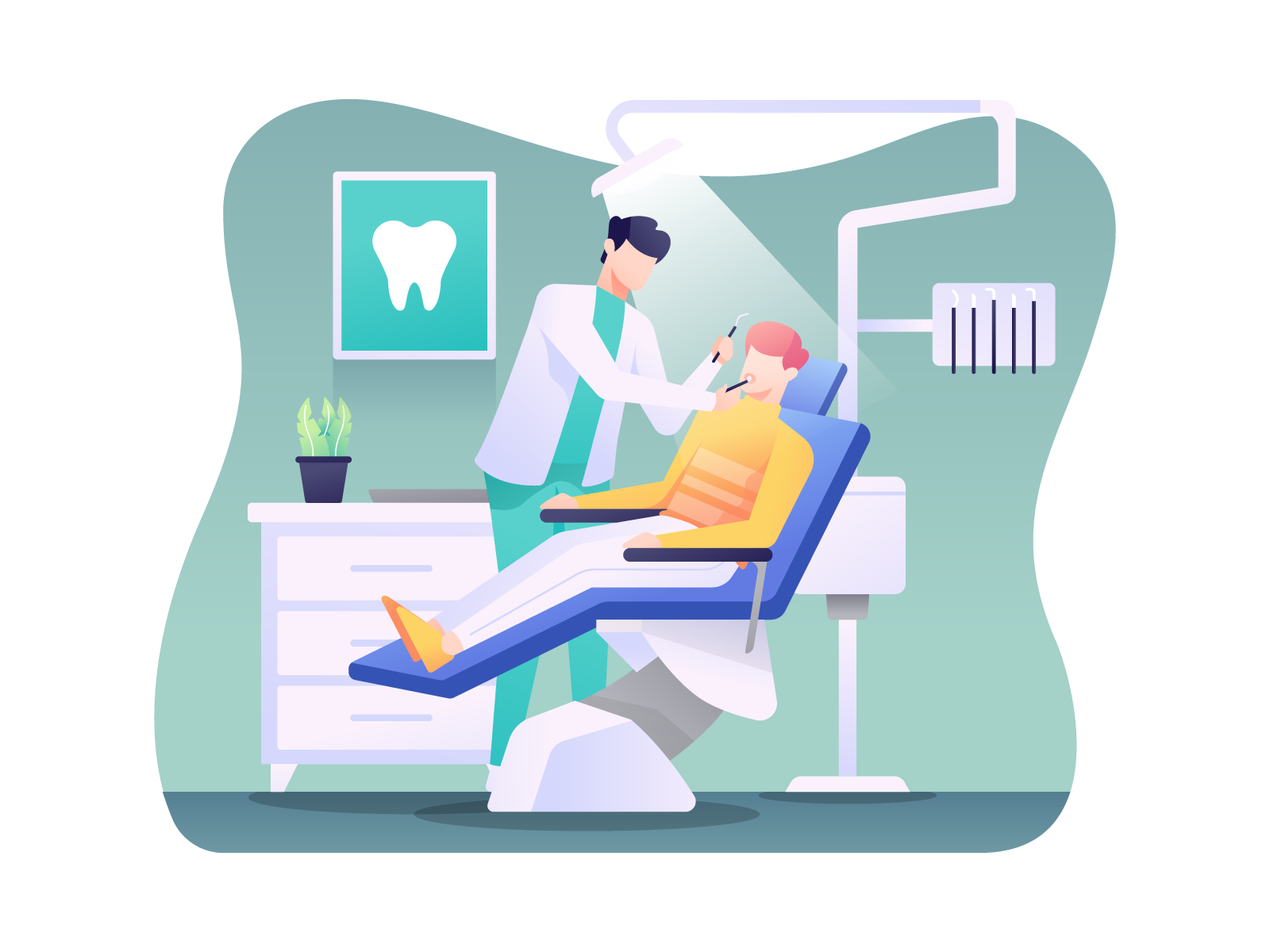 Dentist Illustration by Deemak Daksina on Dribbble