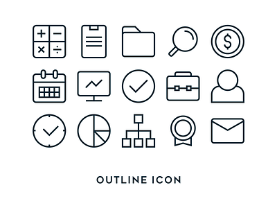 Icon Set Accounting & Business business design icon icons symbol vector