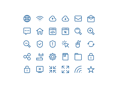 Computer & Internet Icon Set computer design icon icons internet symbol vector