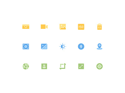 Camera App Icon Set