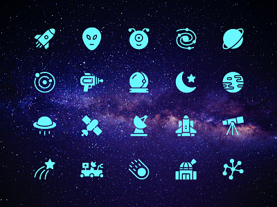 Space Icon Set alien astronaut flaticon icon icons planet space symbol universe vector