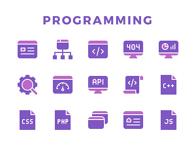 Programming Icon Set