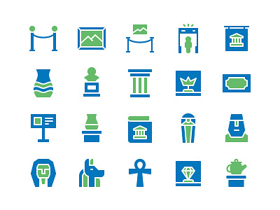 Museum Icon Set