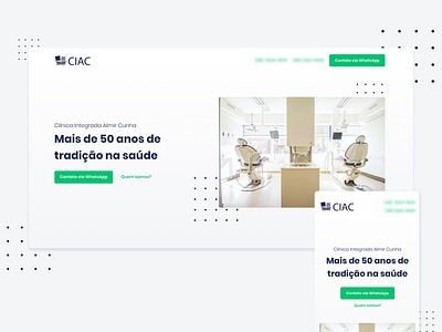 Dental and Medical Clinic • Landing Page blue clean dental clinic dentist dentistry fresh green health medical minimalist