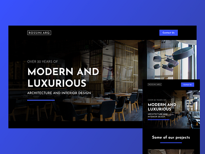 Architecture Studio Website architecture chic fancy landing page responsive web design webflow website