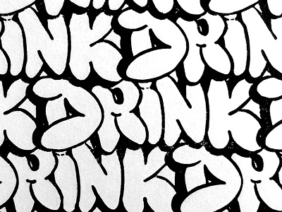 De/Hydrate block print drink handmade illustration ink linocut linoprint mantra relief