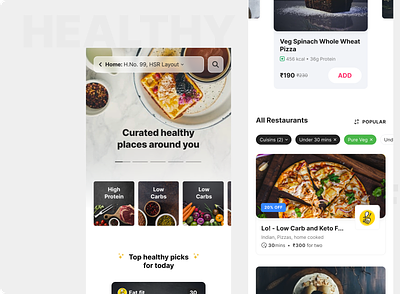 Healthy places around you app design ui ux