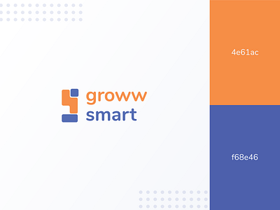 Groww Smart | Logo Branding branding clean design logo logo design logos ui ux
