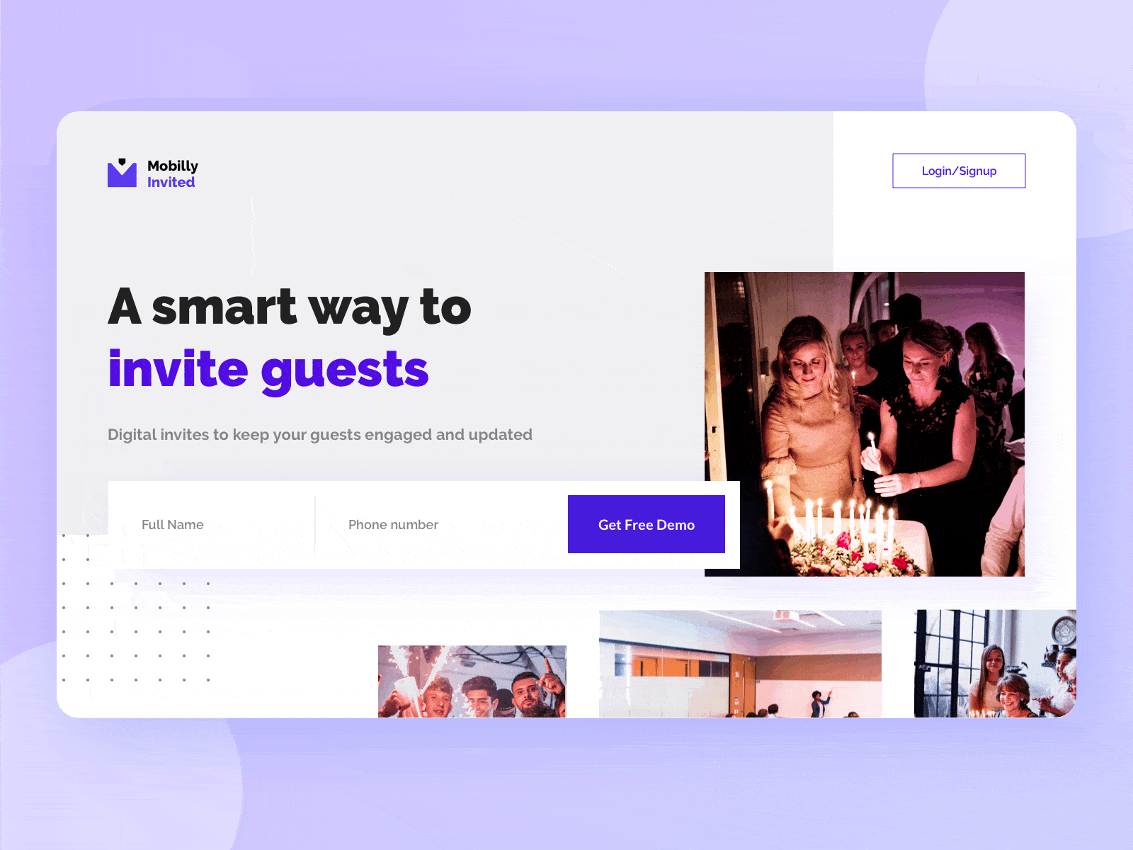 Landing Page | Mobilly Invited