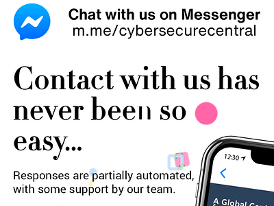 Cyber Secure Central on Messenger app branding design graphic design logo typography