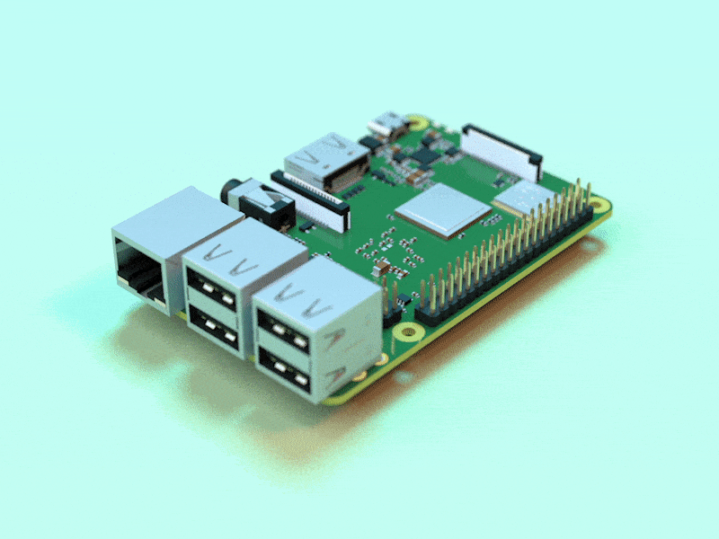 Electronic cards -Raspberry PI 3 B+ 3d art electronic gif nano computer pcb raspberry raspberry pi