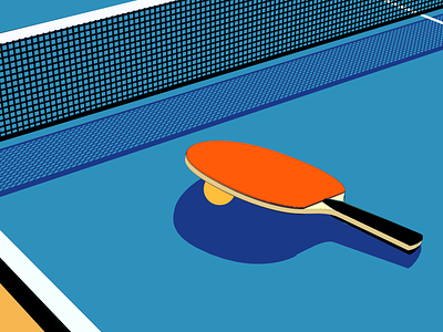 Ping c4d illustration ping pong sketch and toon