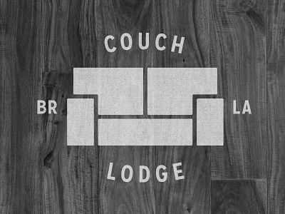 Couch Lodge Catalog Spreads & Branding branding contemporary couch graphic design illustration lodge logo design modern print design texture typography wood