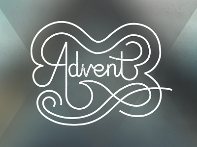 Advent Type advent flourish graphic design hand lettering lettering type typography