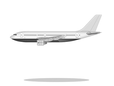 Airplane Illustration airplane detail digital art geometric illustration illustrator