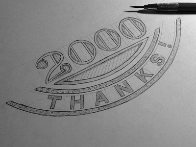2000 Instagram Followers - Thank you design drawing hand lettering instagram lettering sketch thank you thanks typography