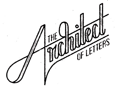 The Architect of Letters - vector