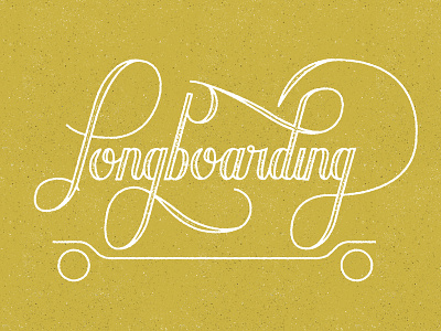 Longboarding art design graphic design hand lettering illustration lettering ligature script