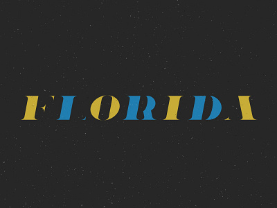 Florida custom type florida hand lettering lettering panama city serif texture typography