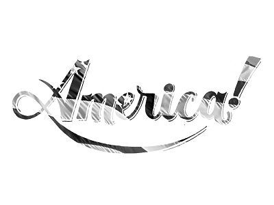 America! america american flag hand lettering lettering mask script soccer type typography