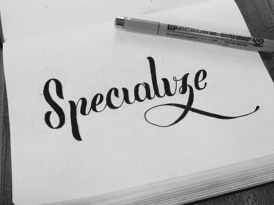 Specialize Blog freelance hand lettering lettering micron script sketch specialize typography