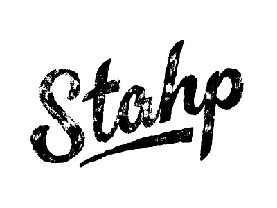 Stahp hand lettering internet lettering photoshop texture typography