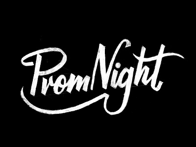 Prom Night lettering logotype