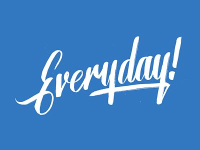 Everyday brush lettering everyday hand lettering lettering script